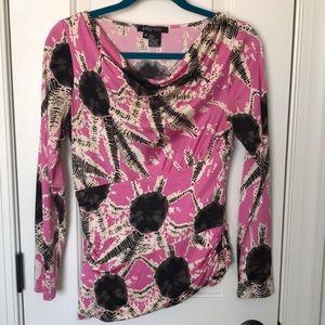 Anthropologie Etcetera Silk Asymmetrical Blouse